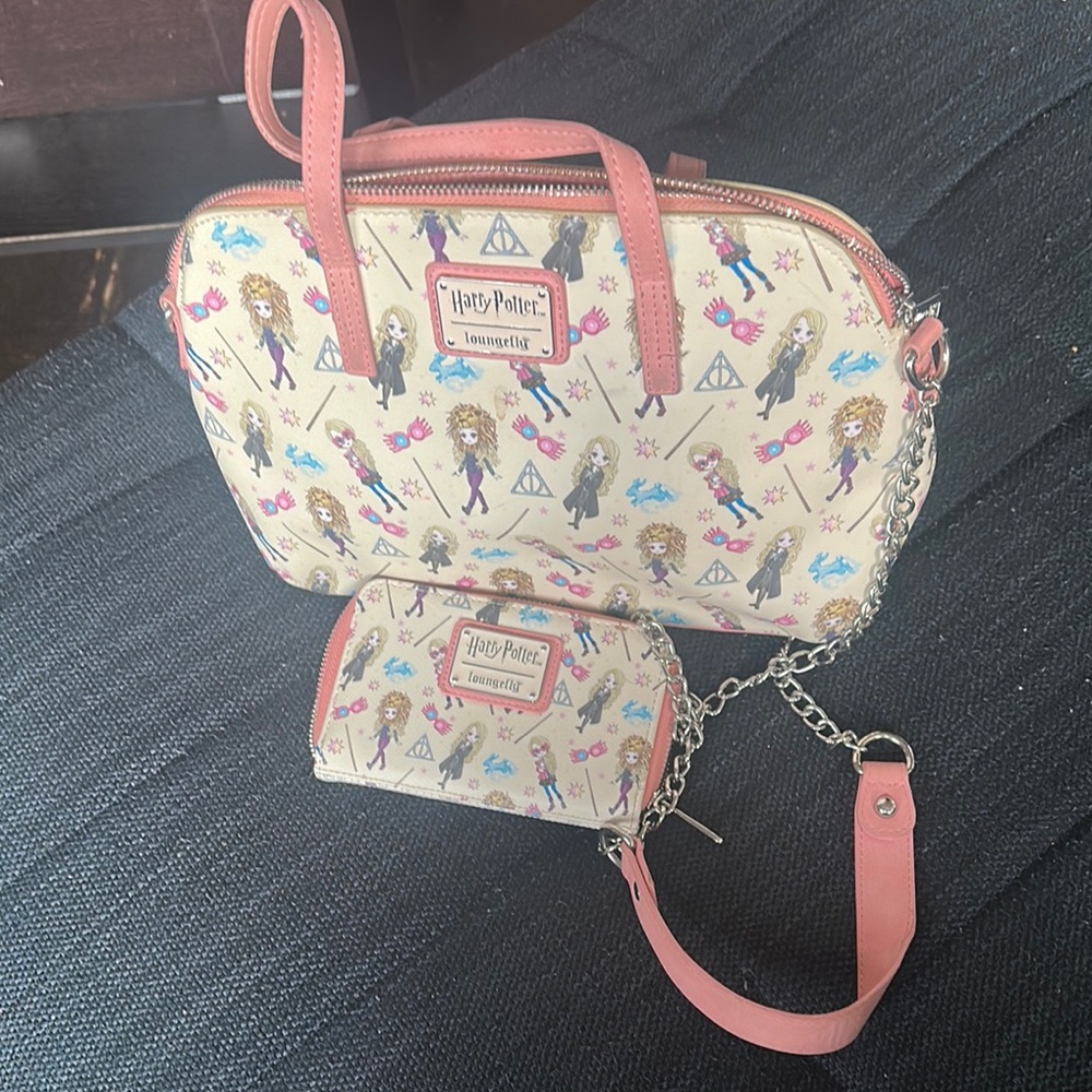 Loungefly Cream and Pink Parisian Satchel